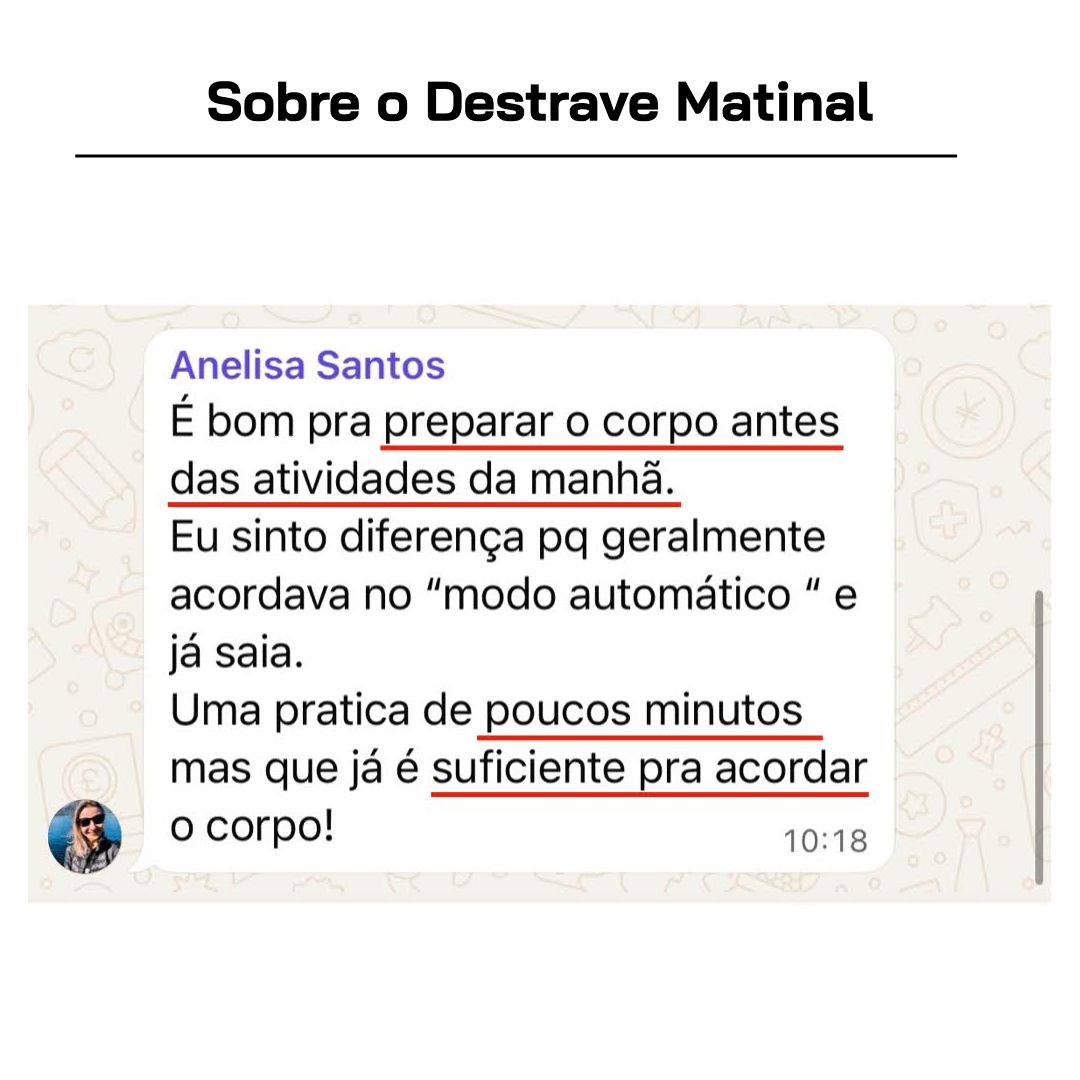 Depoimento de aluno