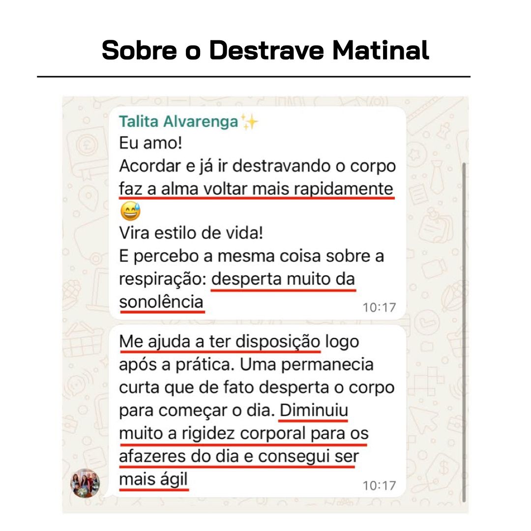 Depoimento de aluno