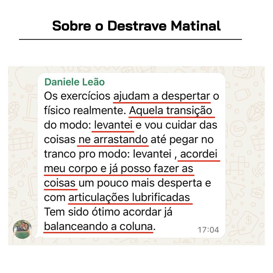 Depoimento de aluno